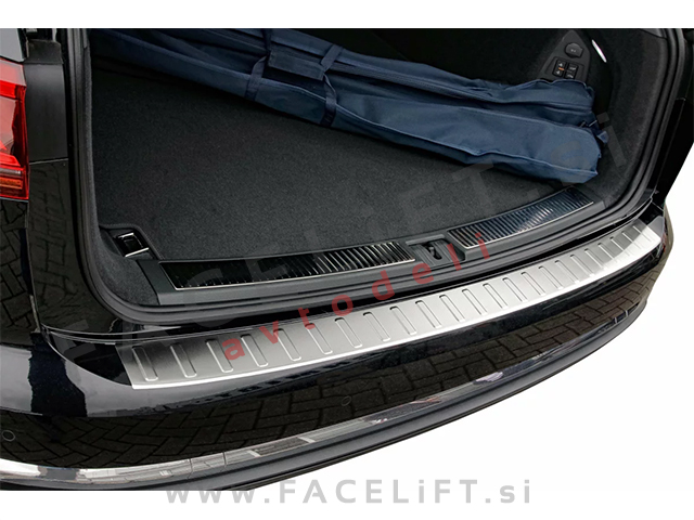 Zaščita zadnjega odbijača srebrna mat VW Touareg 18-