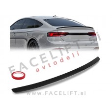 Spojler za prtljažnik črni sijaj Audi A5 Coupe Sportback B9 F5 16-24