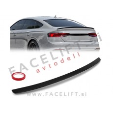 Spojler za prtljažnik črni sijaj Audi A5 Coupe Sportback B9 F5 16-24