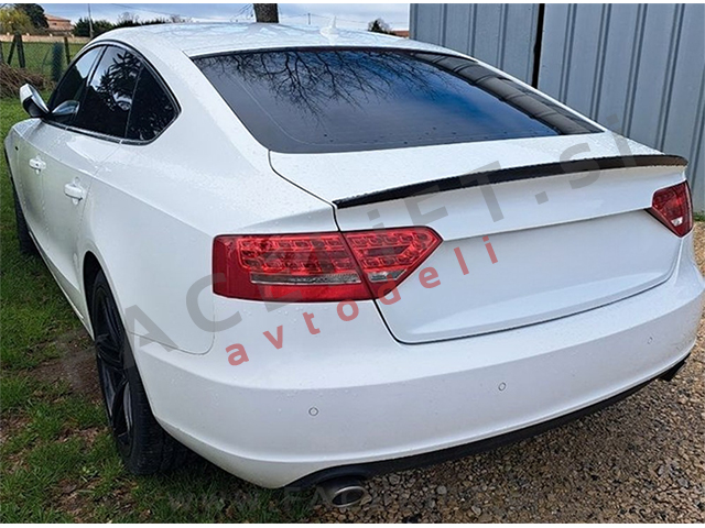Spojler za prtljažnik črni sijaj Audi A5 Sportback B8 8T 07-16