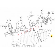Zadnja notranja luč leva BMW 3 Karavan E91 05-08