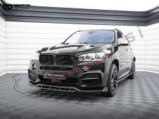 Podaljšek sprednjega odbijača V.3 črni sijaj BMW X5 F15 M-Pack 13-18