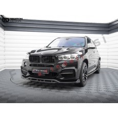 Podaljšek sprednjega odbijača V.3 črni sijaj BMW X5 F15 M-Pack 13-18