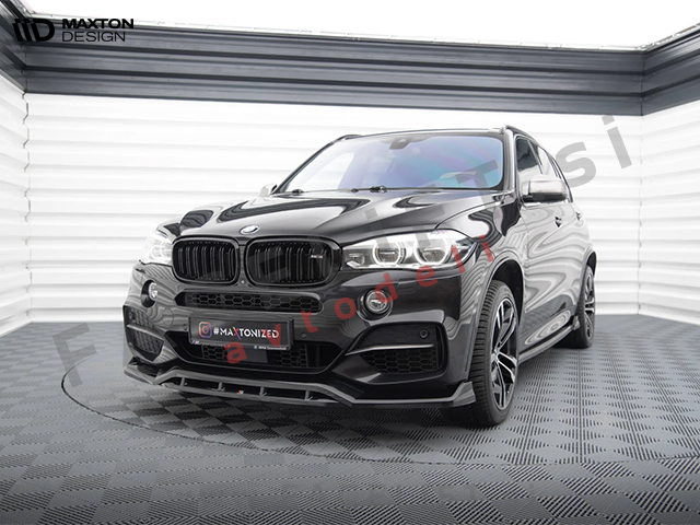 Podaljšek sprednjega odbijača V.3 črni sijaj BMW X5 F15 M-Pack 13-18