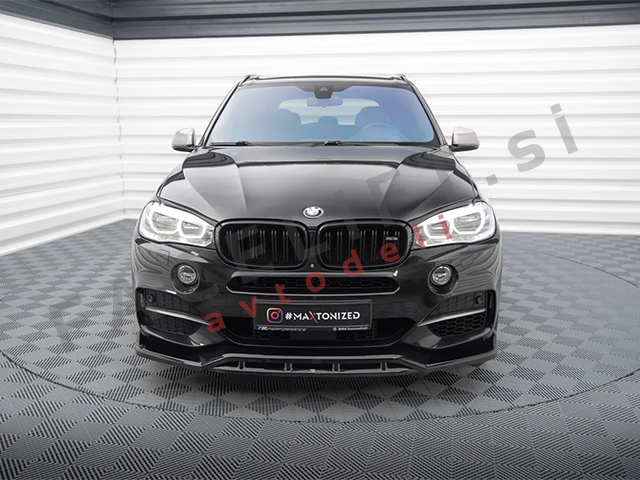 Podaljšek sprednjega odbijača V.3 črni sijaj BMW X5 F15 M-Pack 13-18