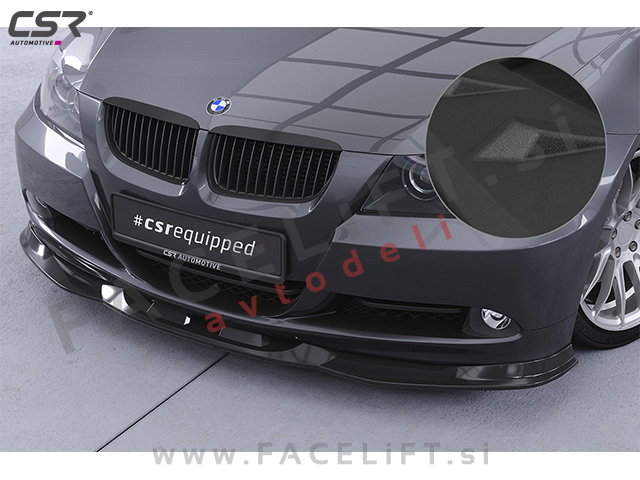 Podaljšek sprednjega odbijača črni mat strukturni BMW 3 E90 E91 05-08