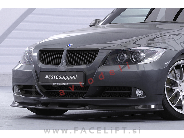 Podaljšek sprednjega odbijača črni mat strukturni BMW 3 E90 E91 05-08