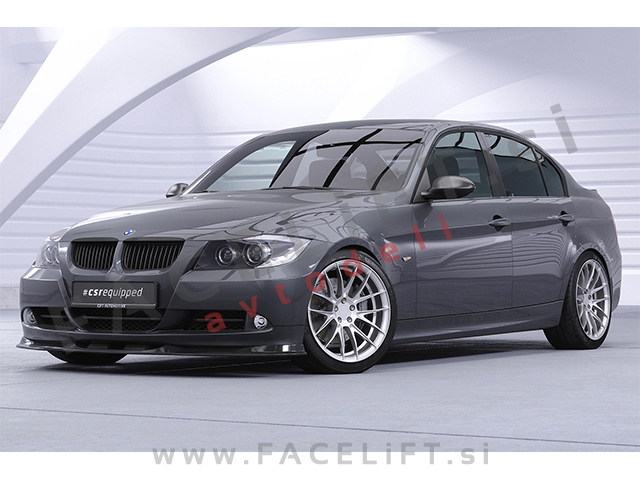 Podaljšek sprednjega odbijača črni mat strukturni BMW 3 E90 E91 05-08