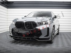 Podaljšek sprednjega odbijača V.2 črni sijaj BMW X6 G06 M-Pack 23-