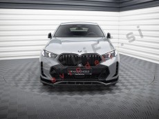 Podaljšek sprednjega odbijača V.2 črni sijaj BMW X6 G06 M-Pack 23-