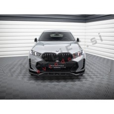 Podaljšek sprednjega odbijača V.2 črni sijaj BMW X6 G06 M-Pack 23-