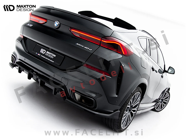 Podaljšek zadnjega odbijača črni sijaj V.2 BMW X6 G06 M-Pack 23-