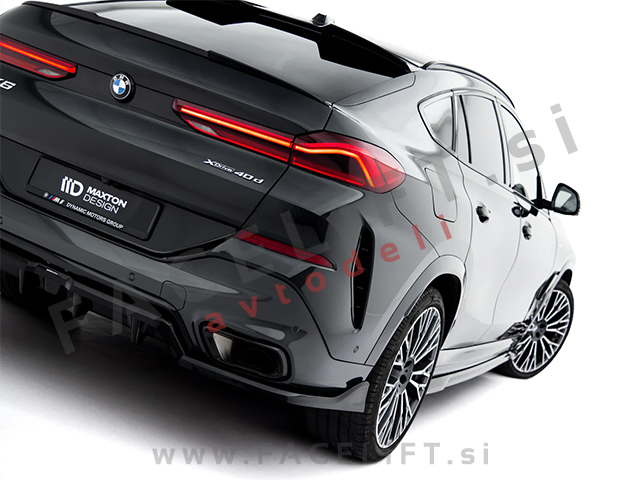 Podaljšek zadnjega odbijača črni sijaj V.2 BMW X6 G06 M-Pack 23-