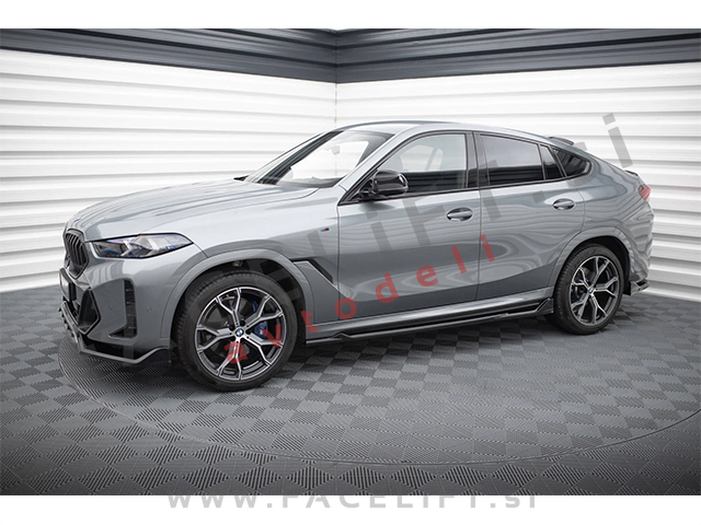 Podaljški pragov črni sijaj V.2 BMW X6 G06 M-Pack 23-