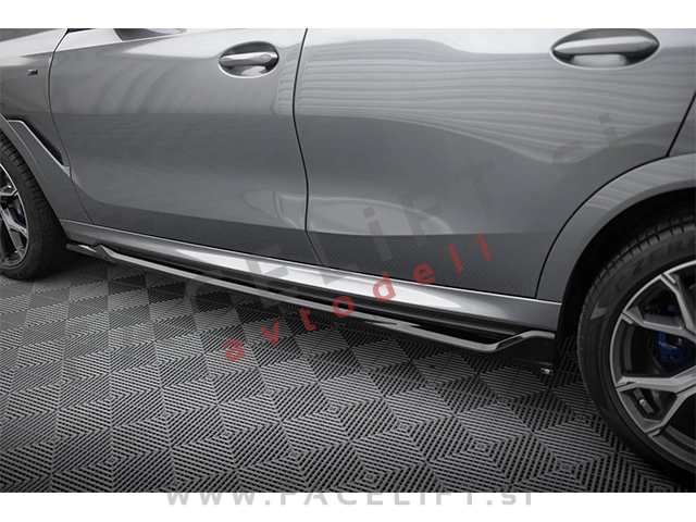Podaljški pragov črni sijaj V.2 BMW X6 G06 M-Pack 23-