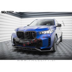 Podaljšek sprednjega odbijača V.2 črni sijaj BMW X5 G05 LCI M-Pack 23-