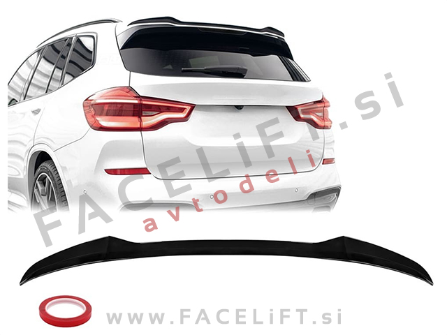 Strešni spojler črni sijaj BMW X3 G01 18-25