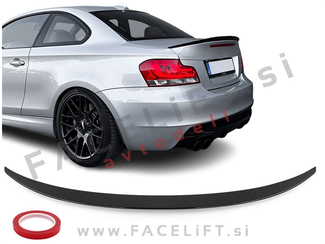 Spojler za prtljažnik črni sijaj BMW 1 Coupe E82 07-13