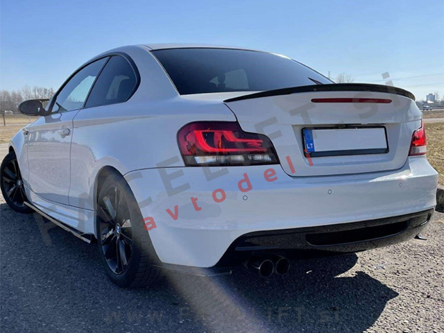 Spojler za prtljažnik črni sijaj BMW 1 Coupe E82 07-13