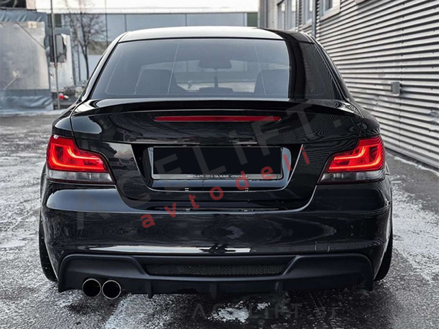 Spojler za prtljažnik črni sijaj BMW 1 Coupe E82 07-13