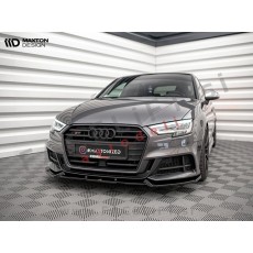Podaljšek sprednjega odbijača V.1 črni sijaj Audi A3 S3 S line 8V 16-20