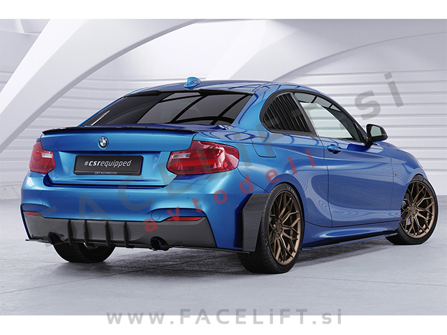 Spojler za prtljažnik črni sijaj BMW 2 Cabrio Coupe F22 F23 13-21
