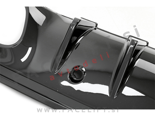 Difuzor z nastavki za izpuh črni Mercedes C S205 W205 AMG Line 14-21