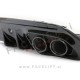 Difuzor z nastavki za izpuh črni Mercedes C S205 W205 AMG Line 14-21