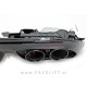 Difuzor z nastavki za izpuh črni Mercedes C S205 W205 AMG Line 14-21