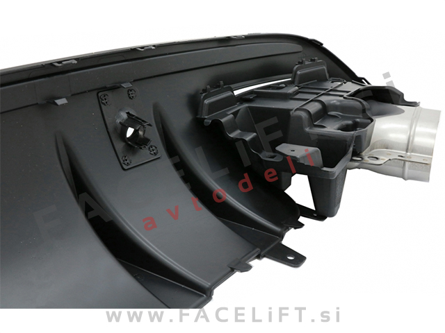 Difuzor z nastavki za izpuh črni Mercedes C S205 W205 AMG Line 14-21