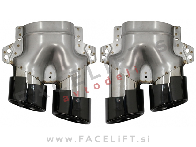 Difuzor z nastavki za izpuh črni Mercedes C S205 W205 AMG Line 14-21 Difuzor z nastavki za izpuh črni Mercedes C S205 W205 AMG Line 14-21