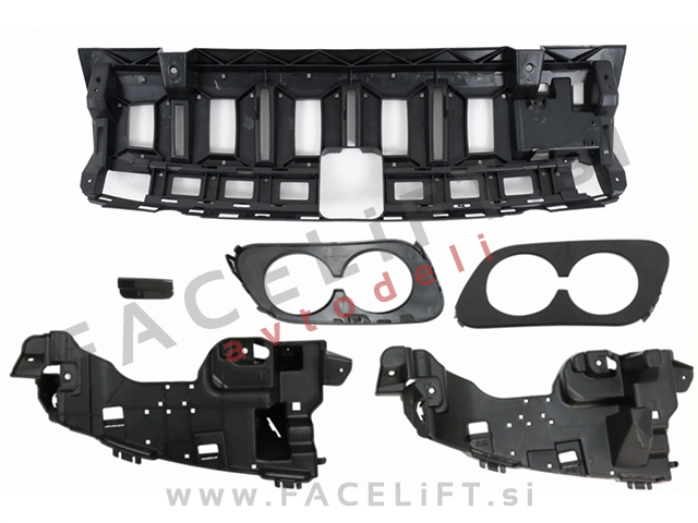 Difuzor z nastavki za izpuh črni Mercedes C S205 W205 AMG Line 14-21