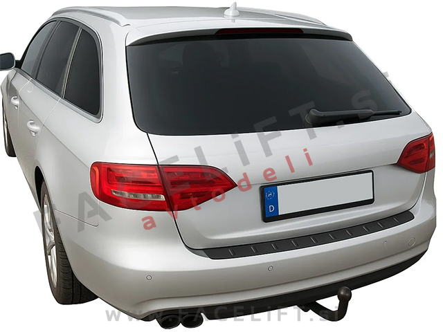 Zaščita zadnjega odbijača črna mat Audi A4 Karavan B8 8K 07-15