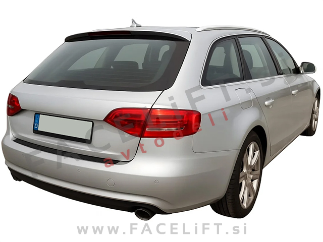 Zaščita zadnjega odbijača črna mat Audi A4 Karavan B8 8K 07-15