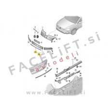 Mreža sprednjega odbijača Highline VW Passat B7 10-14