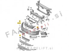 Sprednji odbijač PDC (6) SRA VW Passat B7 10-14