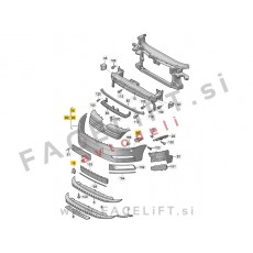 Sprednji odbijač PDC (6) SRA VW Passat B7 10-14