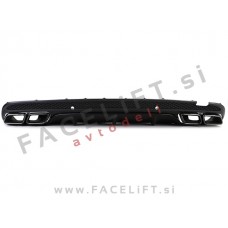 Difuzor z nastavki za izpuh črni Mercedes C S205 W205 AMG Line 14-18