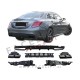 Difuzor z nastavki za izpuh črni Mercedes C S205 W205 AMG Line 14-18