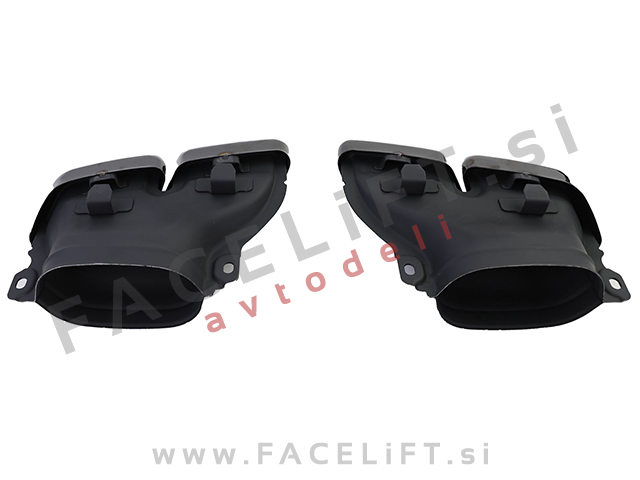 Difuzor z nastavki za izpuh črni Mercedes C S205 W205 AMG Line 14-18 Difuzor z nastavki za izpuh črni Mercedes C S205 W205 AMG Line 14-18