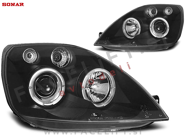 Žarometi z LED Angel Eyes Ford Fiesta 02-05