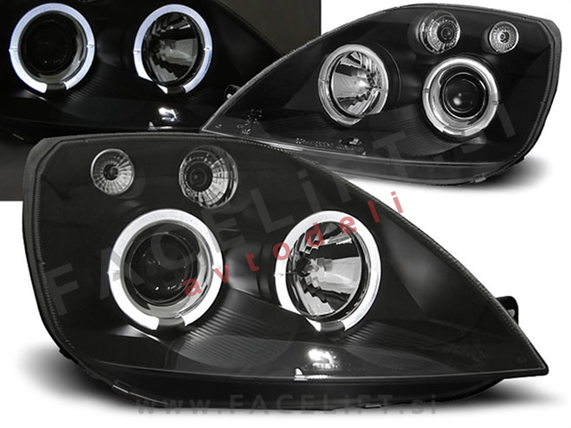 Žarometi z LED Angel Eyes Ford Fiesta 02-05