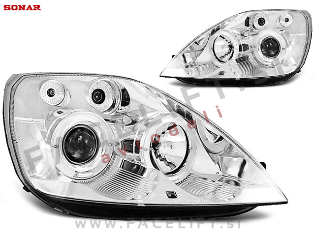 Žarometi z LED Angel Eyes Ford Fiesta 02-05