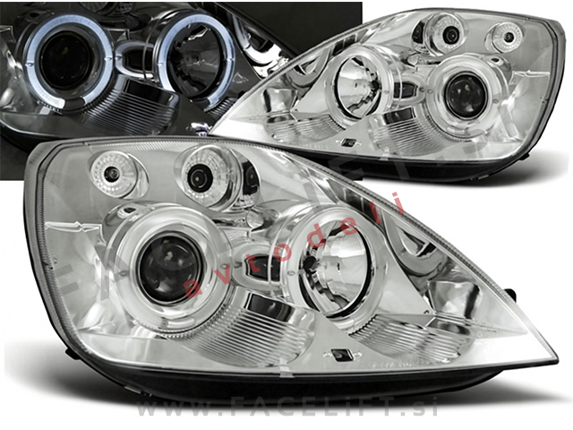 Žarometi z LED Angel Eyes Ford Fiesta 02-05