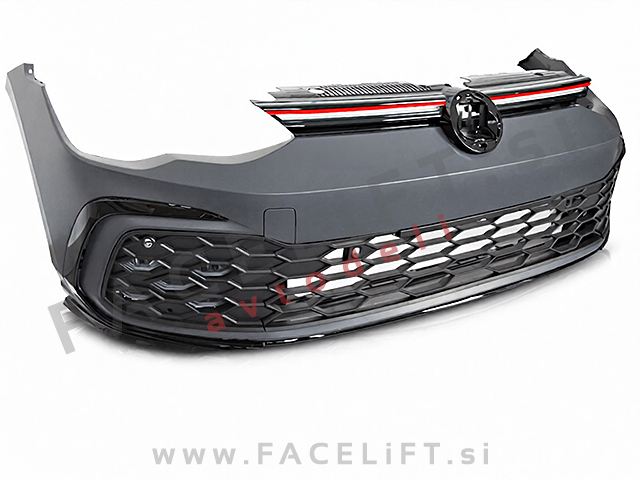 Sprednji odbijač GTI izgled z LED masko VW Golf 8 19-24
