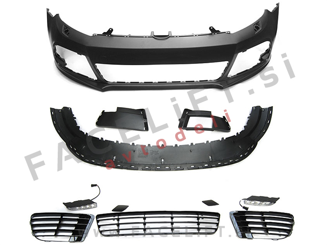 Sprednji odbijač R izgled VW Golf 6 08-12