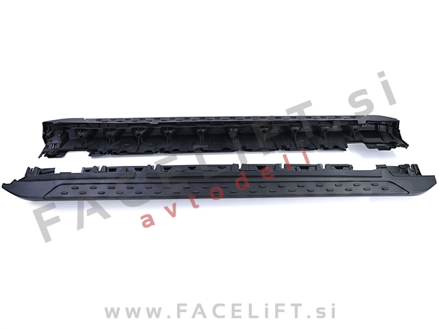 Bočne stopnice črne Mercedes GLK X204 08-15