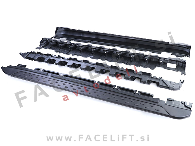 Bočne stopnice črne Mercedes GLK X204 08-15