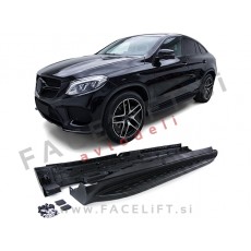 Bočne stopnice črne Mercedes GLE Coupe C292 15-19