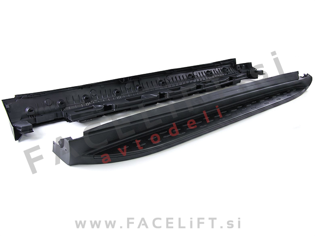 Bočne stopnice črne Mercedes ML W166 11-15